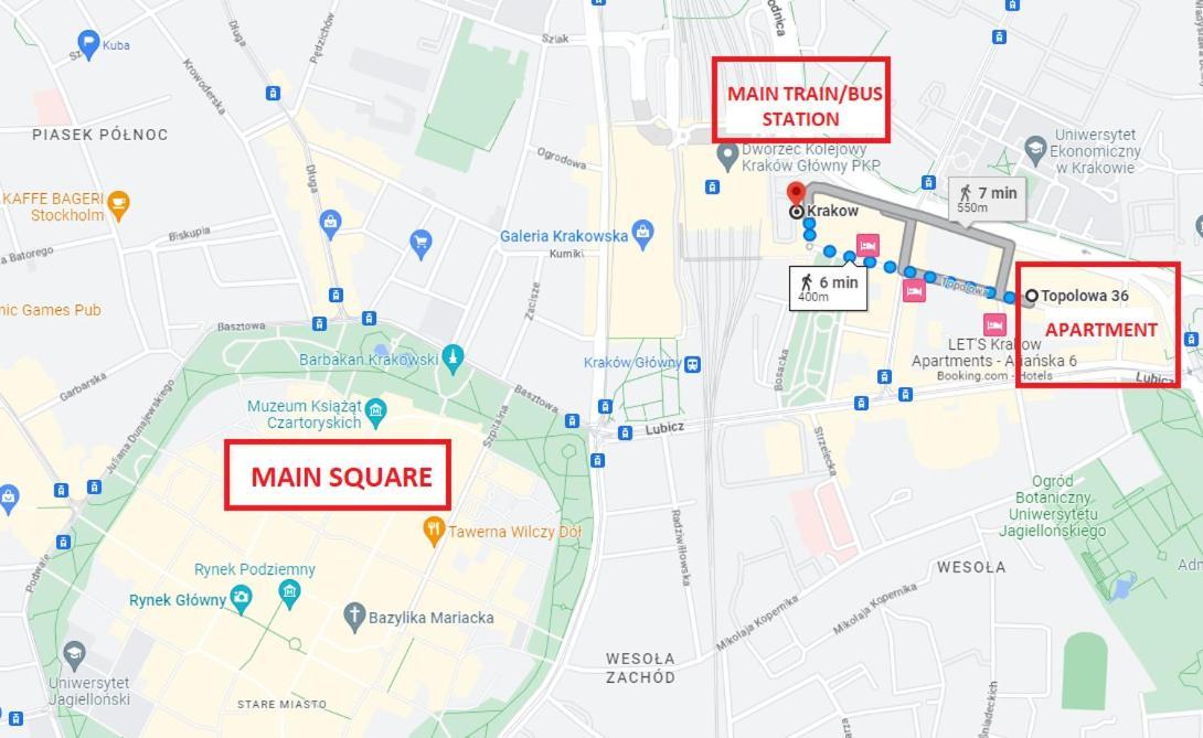 קרקוב Top Location Apartments Topolowa Street מראה חיצוני תמונה